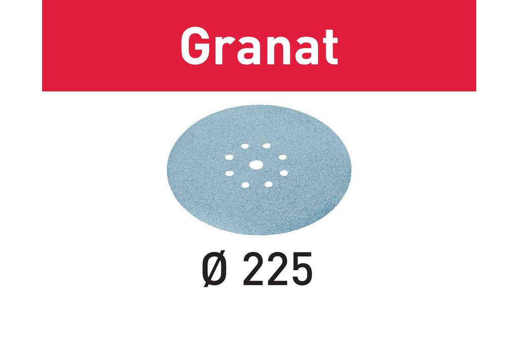 Abrasive sheet Granat STF D225/8 P320 GR/25 - 499643