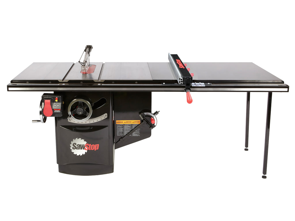 Industrial 7.5HP, 3ph, 480v Cabinet Saw with 52” Industrial T-Glide Advance Rip Fence, Rails & Extension Table