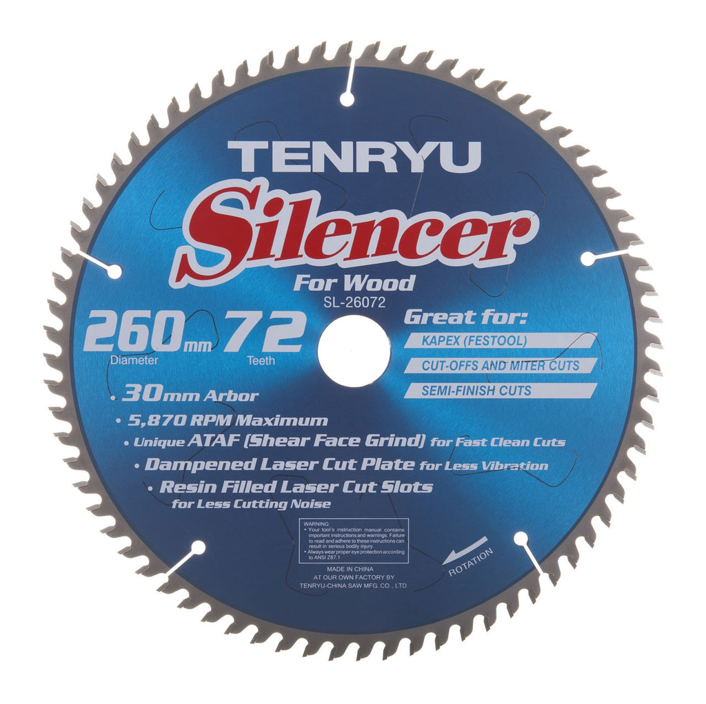 Tenryu SL-26072 All Purpose Silencer Series (Fits Festool Kapex)(SL-26072)