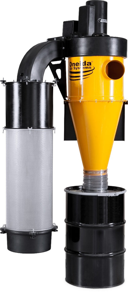 5hp 1ph Dust Gorilla Pro SMART Boost 55 Gal. Wall-Mounted HEPA-GFM Cyclone Dust Collector-XGK050055W