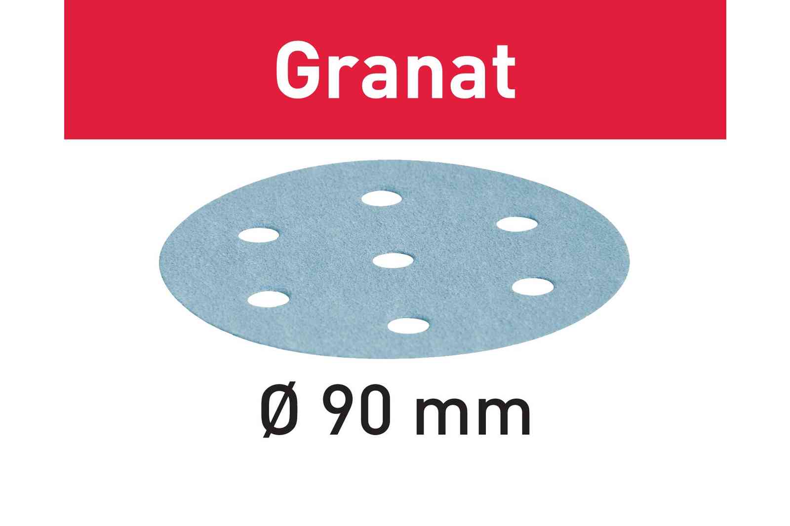 Disque abrasif - FESTOOL 497369 - Ø 90 mm - grain 180 - Bte 100