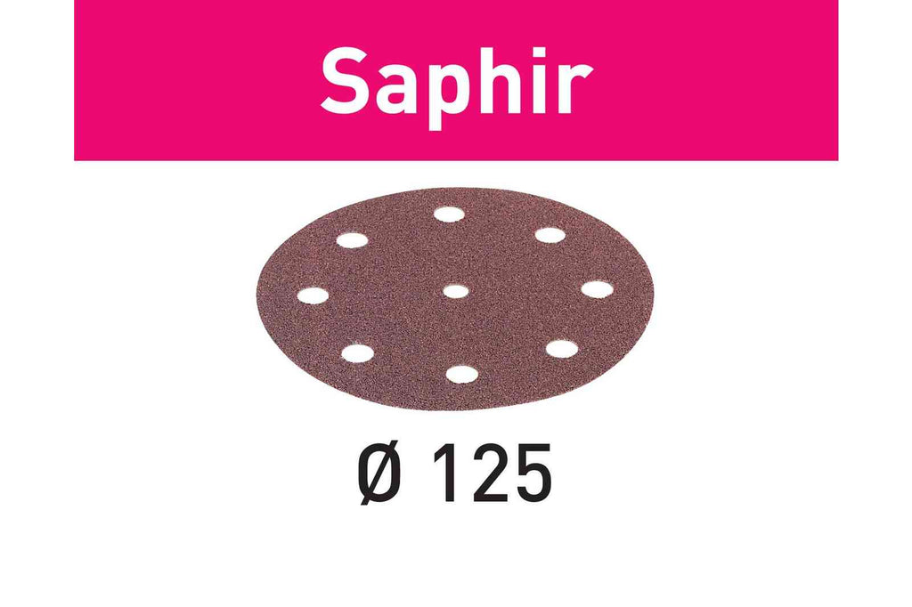 Abrasive sheet Saphir STF D125/8 P24 SA/25 -493124